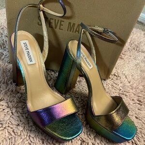 Steve Madden Platform Heels (IRIDESCENT)